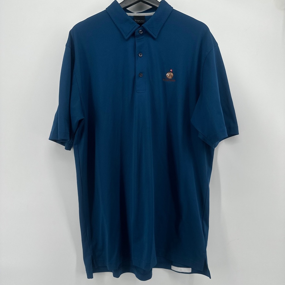 Dunning Golf Polo Shirt Mens Extra Large XL Blue Fields Ranch PGA Frisco Texas - Picture 3 of 7